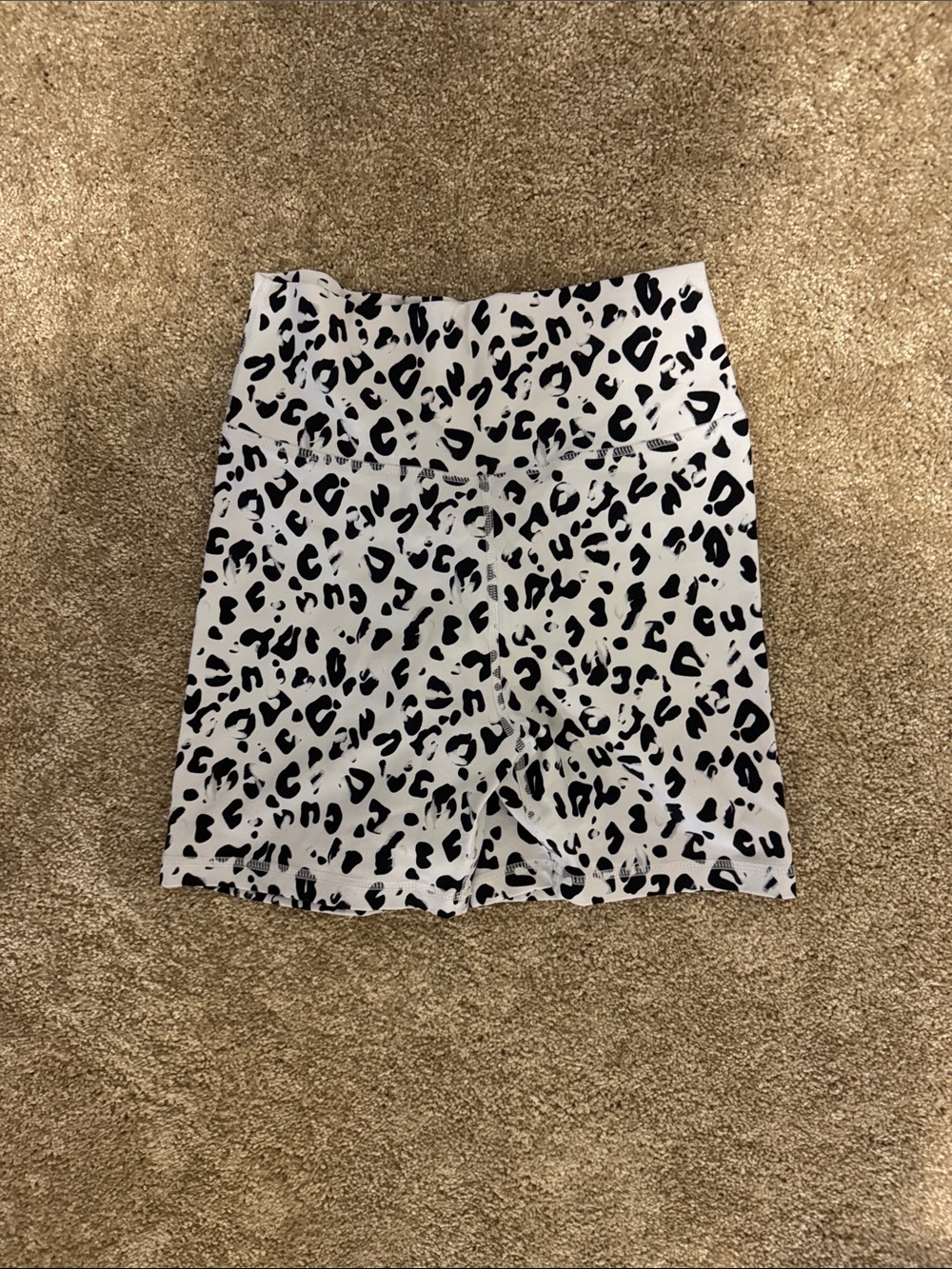Muscle Nation Snow Leopard Print Women’s Shorts
